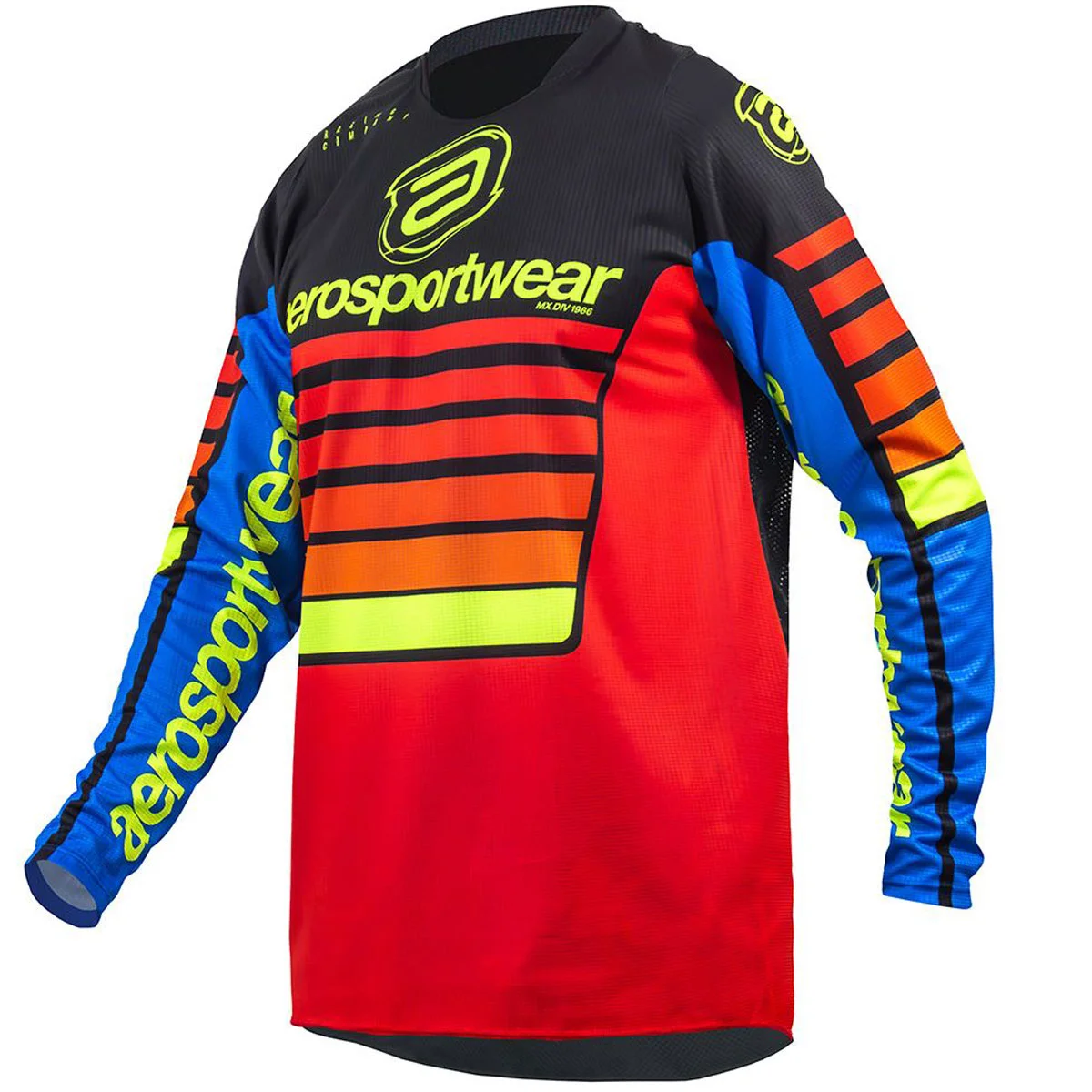 Camisa ASW Image Relay 2025 Vermelho/Preto/Azul - Spinelli Motos